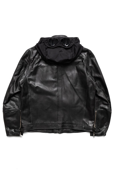 Medium Leather Jacket - Black