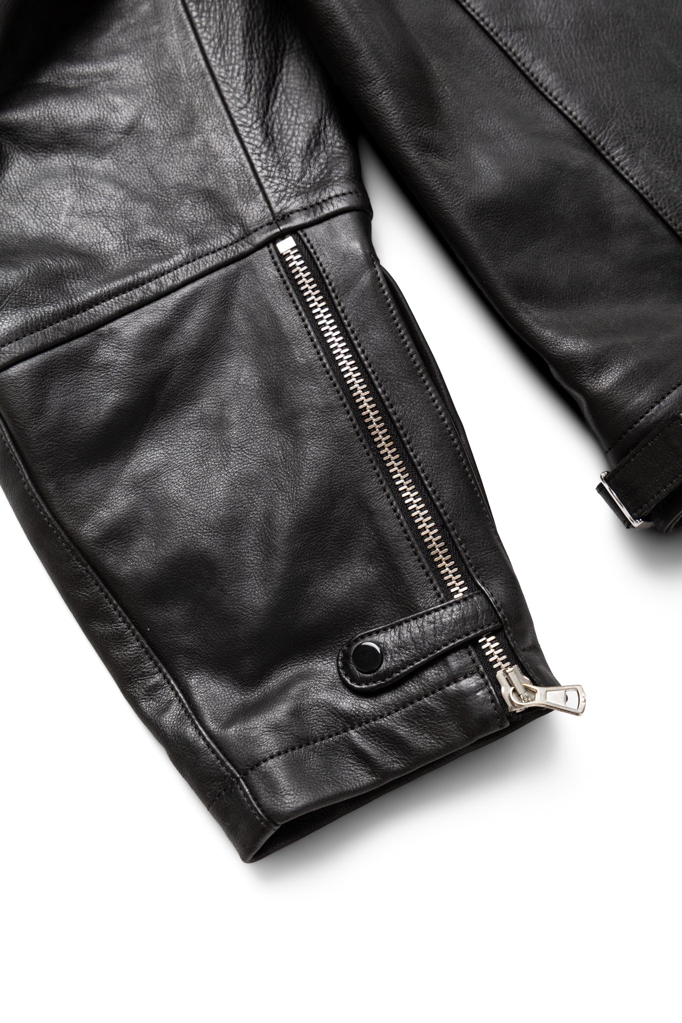 Medium Leather Jacket - Black
