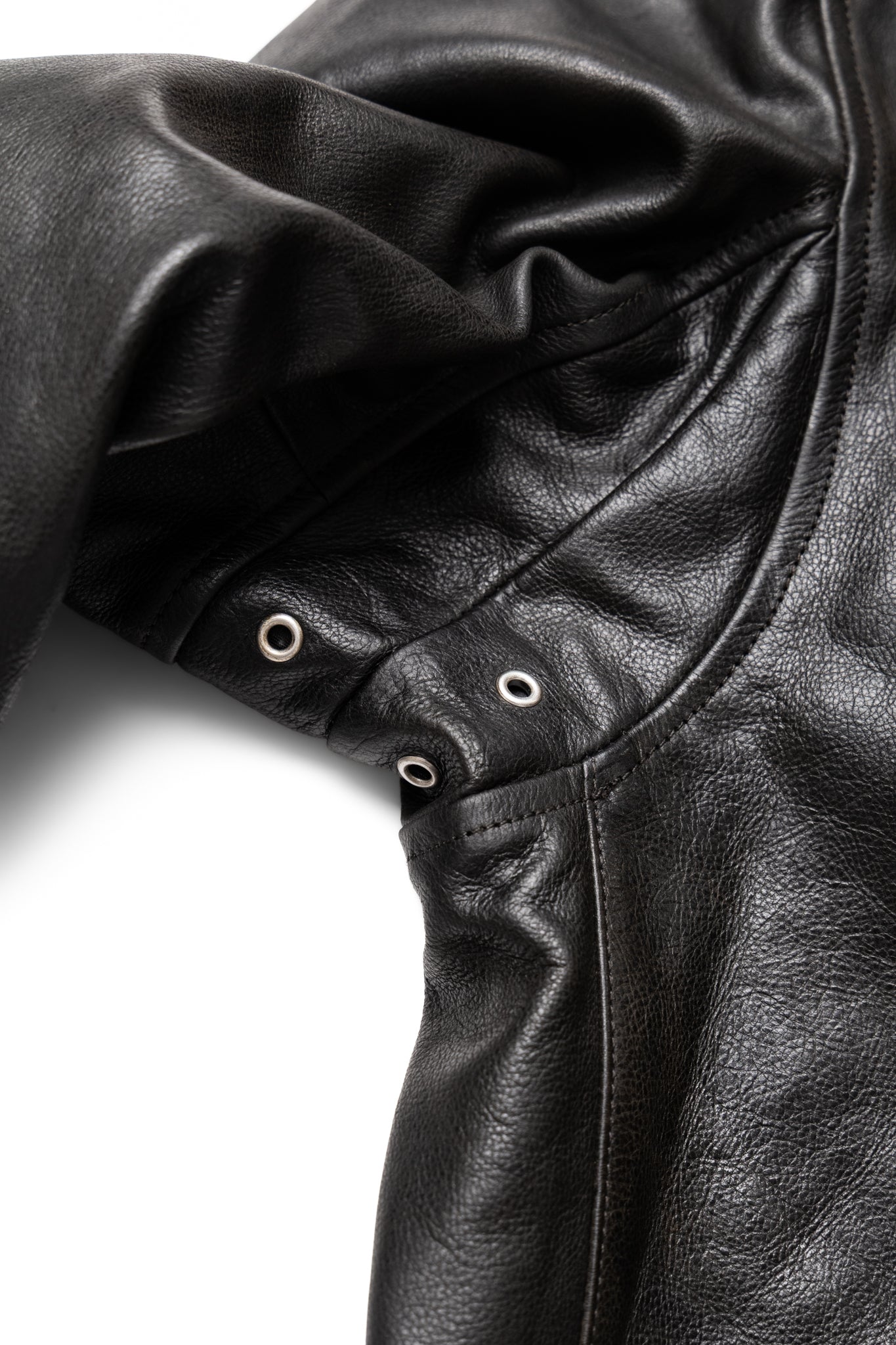 Medium Leather Jacket - Black