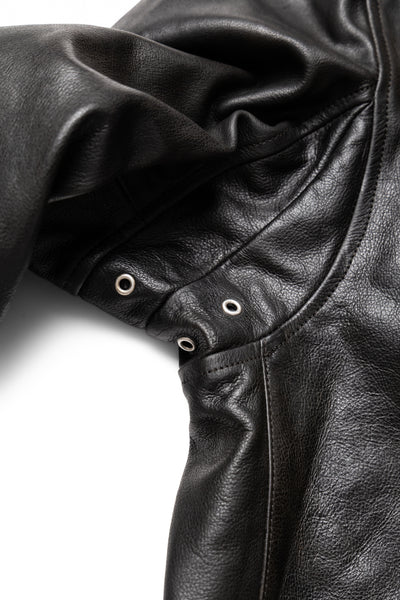Medium Leather Jacket - Black