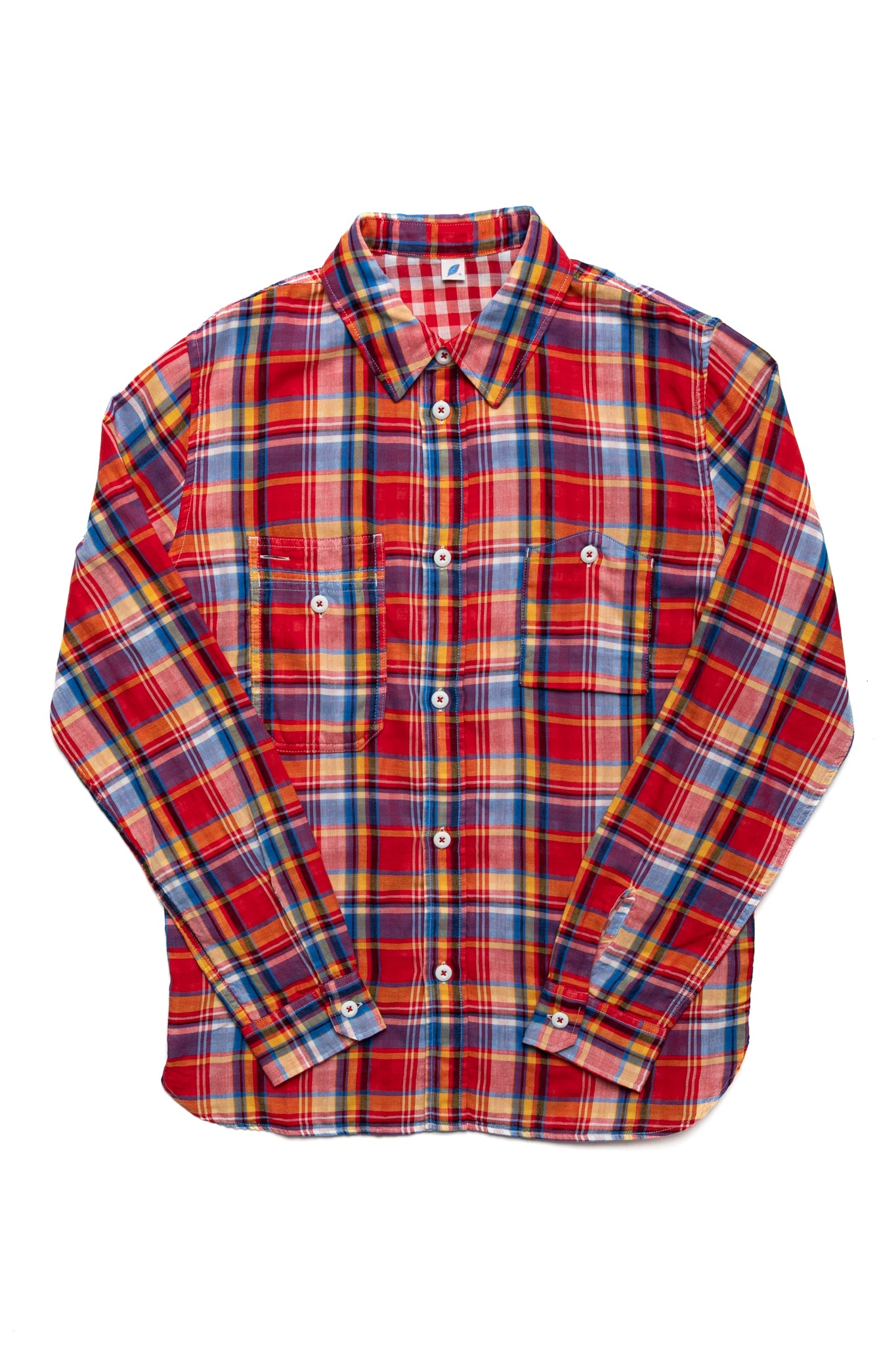 Double Gauze Check Shirt - Red