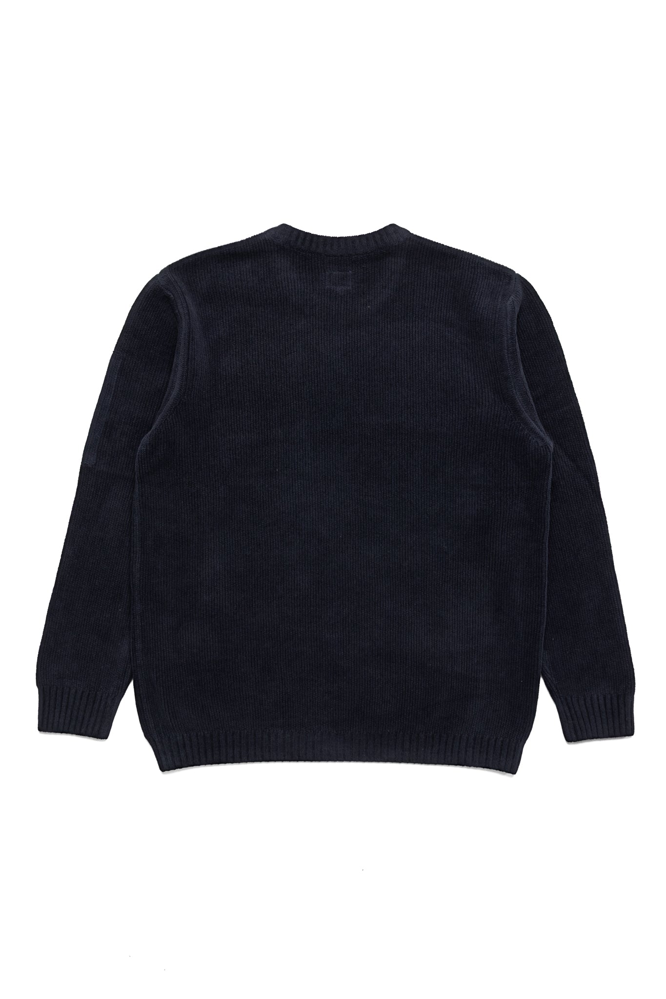 Chenille Cotton Crew Neck Knit - Total Eclipse