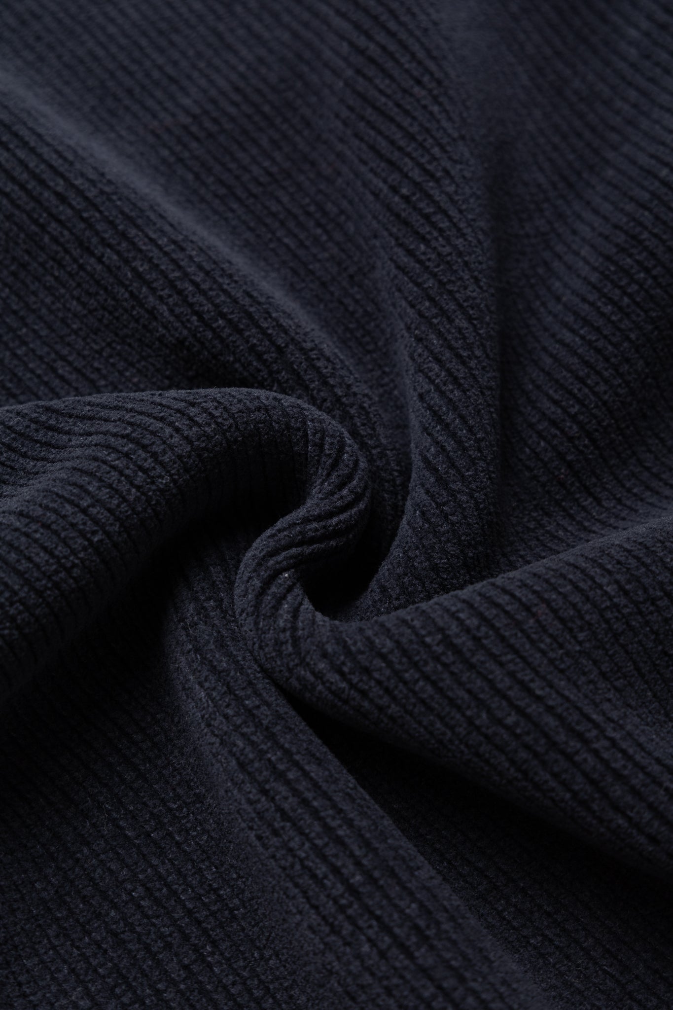 Chenille Cotton Crew Neck Knit - Total Eclipse