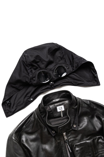 Medium Leather Jacket - Black