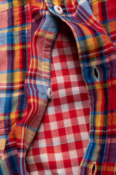 Double Gauze Check Shirt - Red