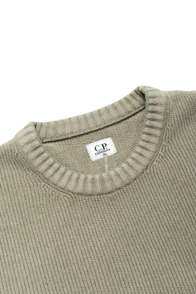 Chenille Cotton Crew Neck Knit - Fallen Rock