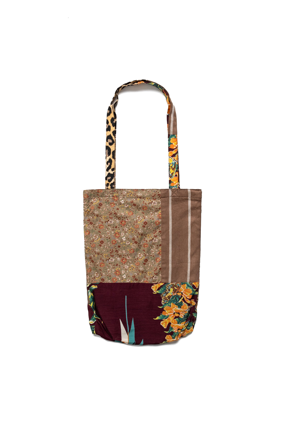 Kapital ツイルNOVEL TOTEBAG Kapital Patchwork NOVEL Tote Bag - Brown – BLUE IN GREEN SOHO