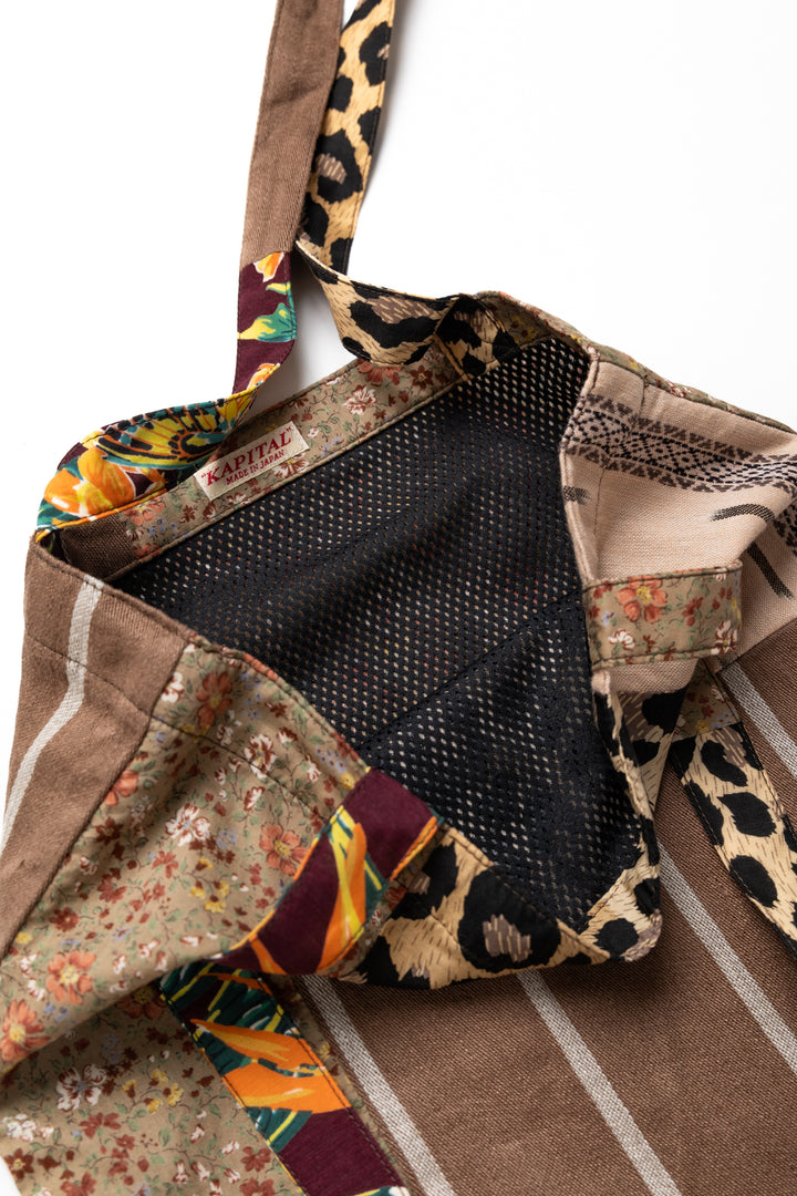 Kapital ツイルNOVEL TOTEBAG Kapital Patchwork NOVEL Tote Bag | Black | Canoe Club