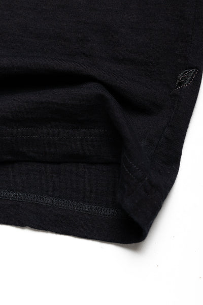 Indigo Jersey Crew Neck T-shirt - Indigo x Black
