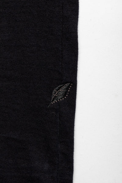 Indigo Jersey Crew Neck T-shirt - Indigo x Black