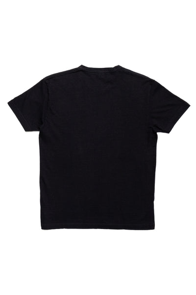 Indigo Jersey Crew Neck T-shirt - Indigo x Black