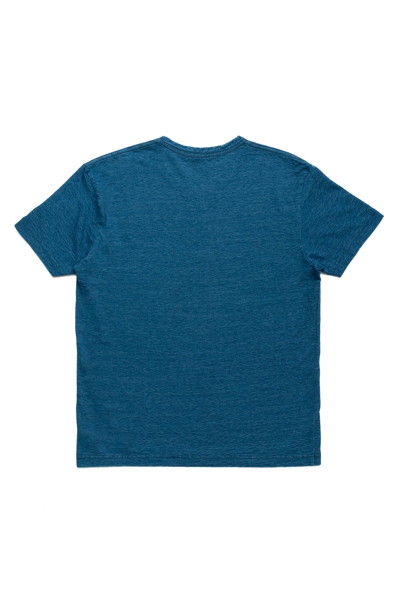 Indigo Jersey Crew Neck T-shirt - Greencast Indigo
