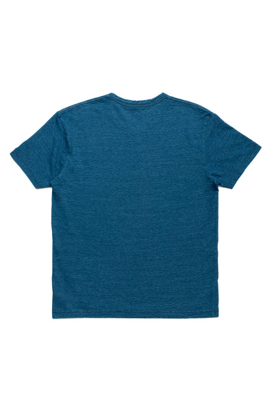Indigo Jersey Crew Neck T-shirt - Greencast Indigo