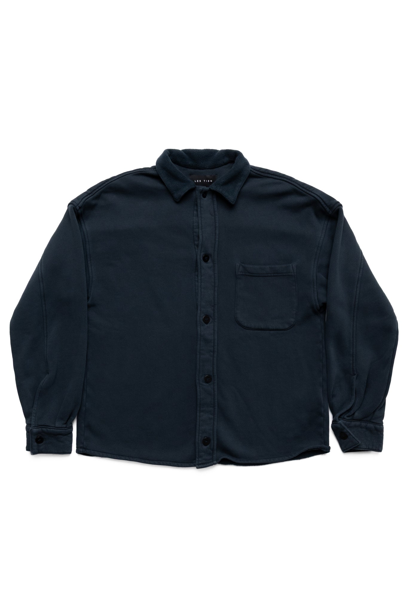 Heavyweight L/S Cuban Shirt - Faded Black