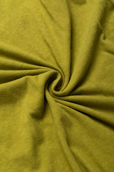 Gauze Jersey BISCUIT Pocket T - Yellow Green