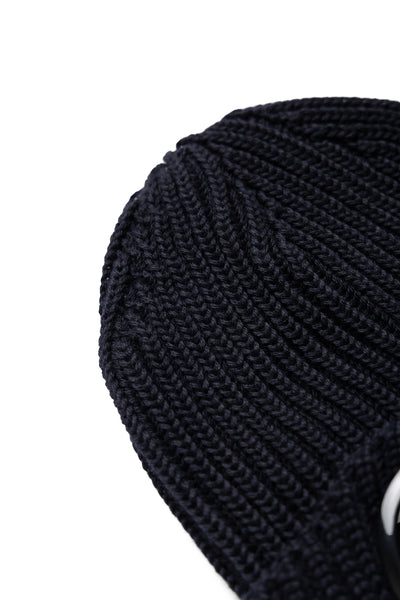 Extra Fine Merino Wool Goggle Beanie - Total Eclipse