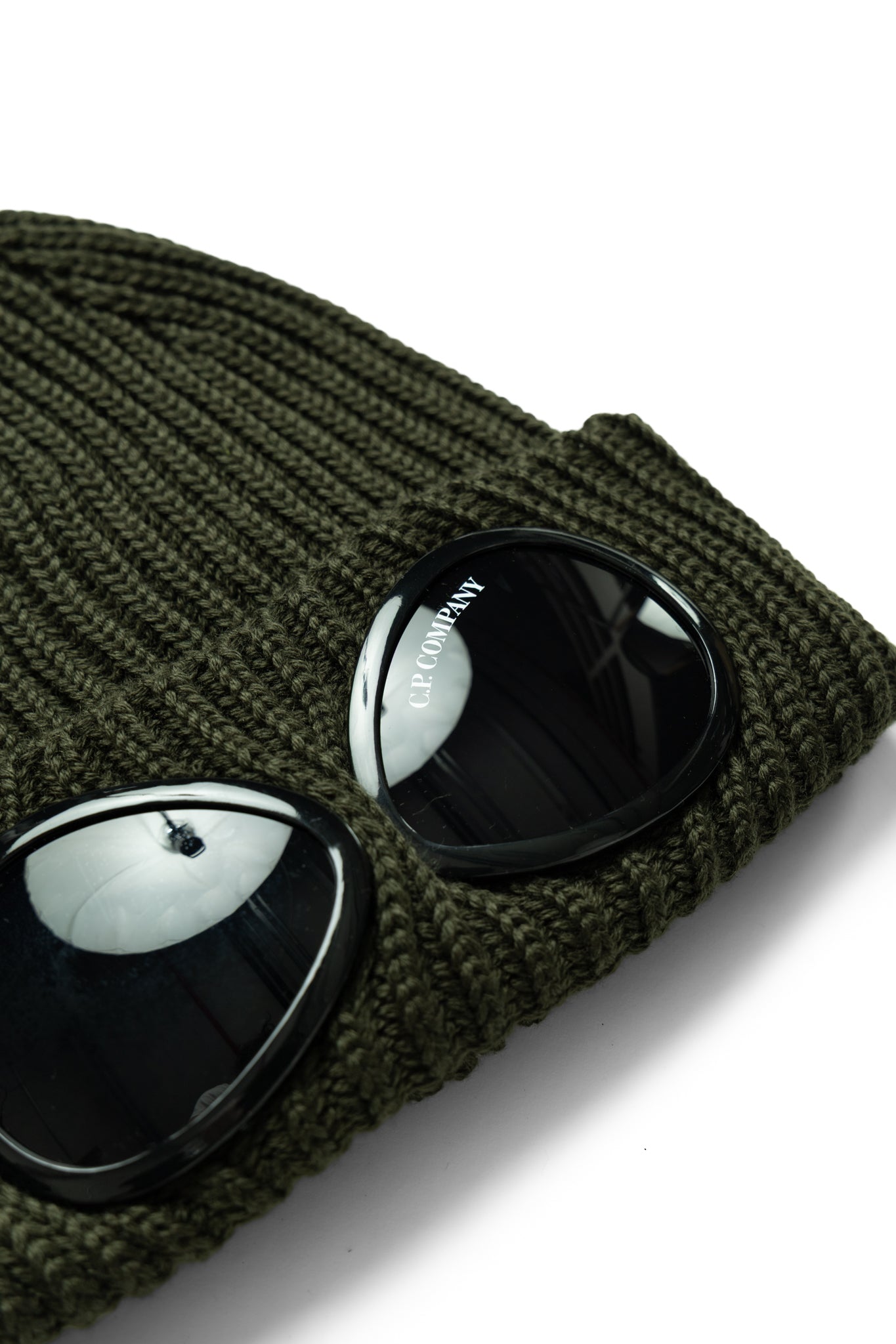 Extra Fine Merino Wool Goggle Beanie - Ivy Green