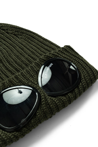 Extra Fine Merino Wool Goggle Beanie - Ivy Green