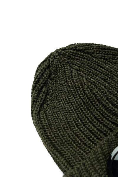 Extra Fine Merino Wool Goggle Beanie - Ivy Green