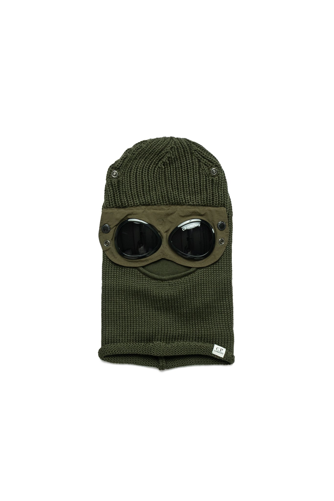 Extra Fine Merino Wool Goggle Balaclava - Ivy Green