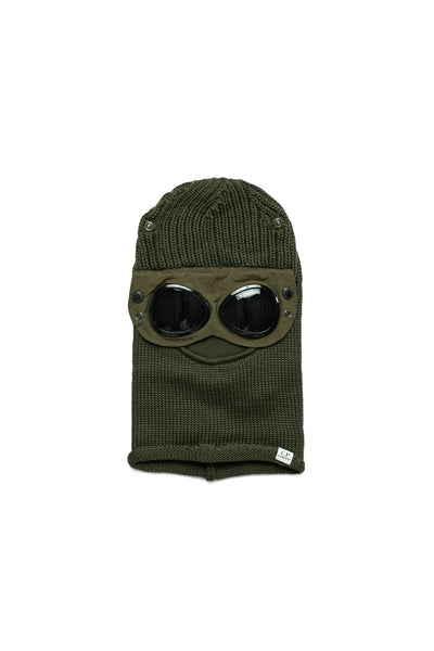 Extra Fine Merino Wool Goggle Balaclava - Ivy Green
