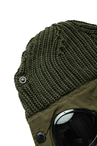 Extra Fine Merino Wool Goggle Balaclava - Ivy Green