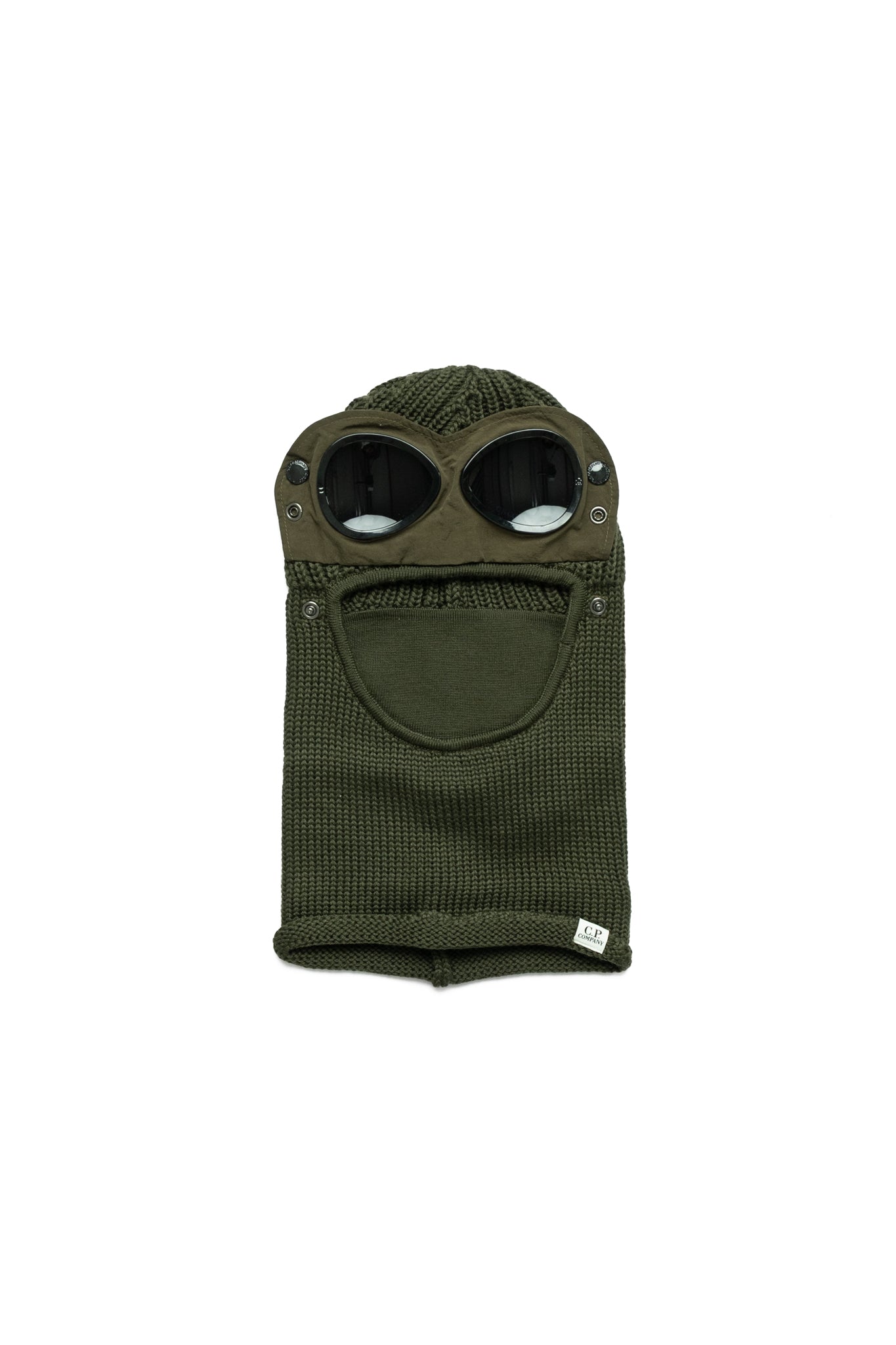 Extra Fine Merino Wool Goggle Balaclava - Ivy Green