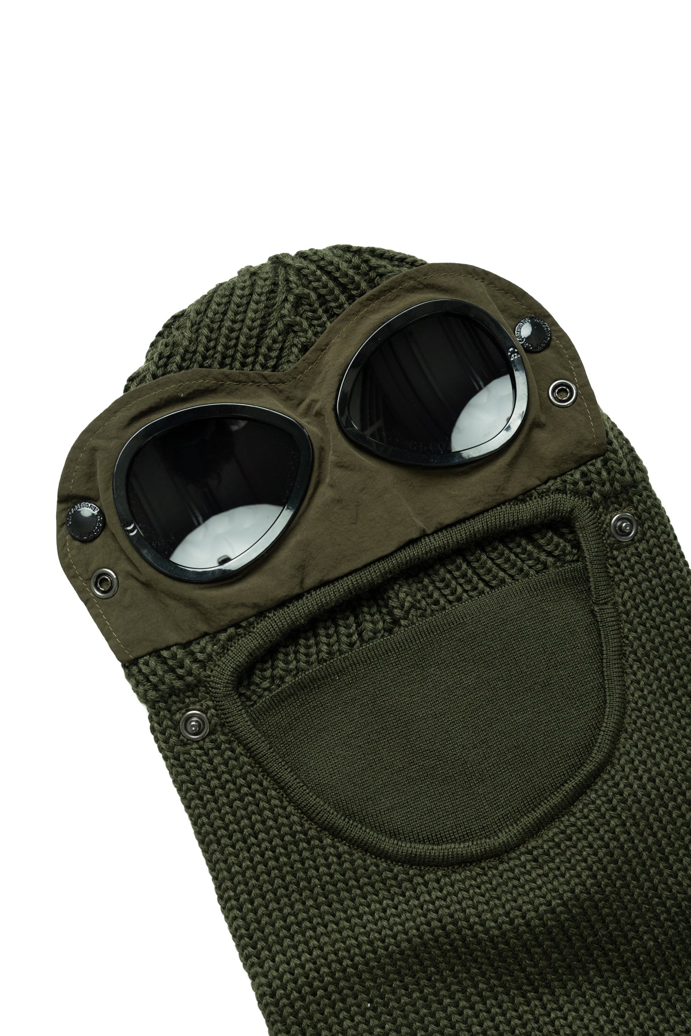 Extra Fine Merino Wool Goggle Balaclava - Ivy Green