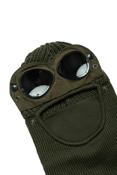 Extra Fine Merino Wool Goggle Balaclava - Ivy Green