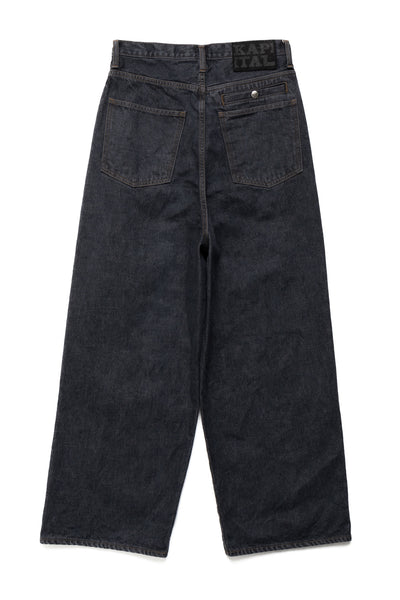 14oz BLKxECR Denim PORT Baggy Pants