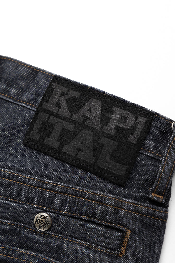 Kapital 14oz BLK Denim PORT Baggy Pants – BLUE IN GREEN SOHO