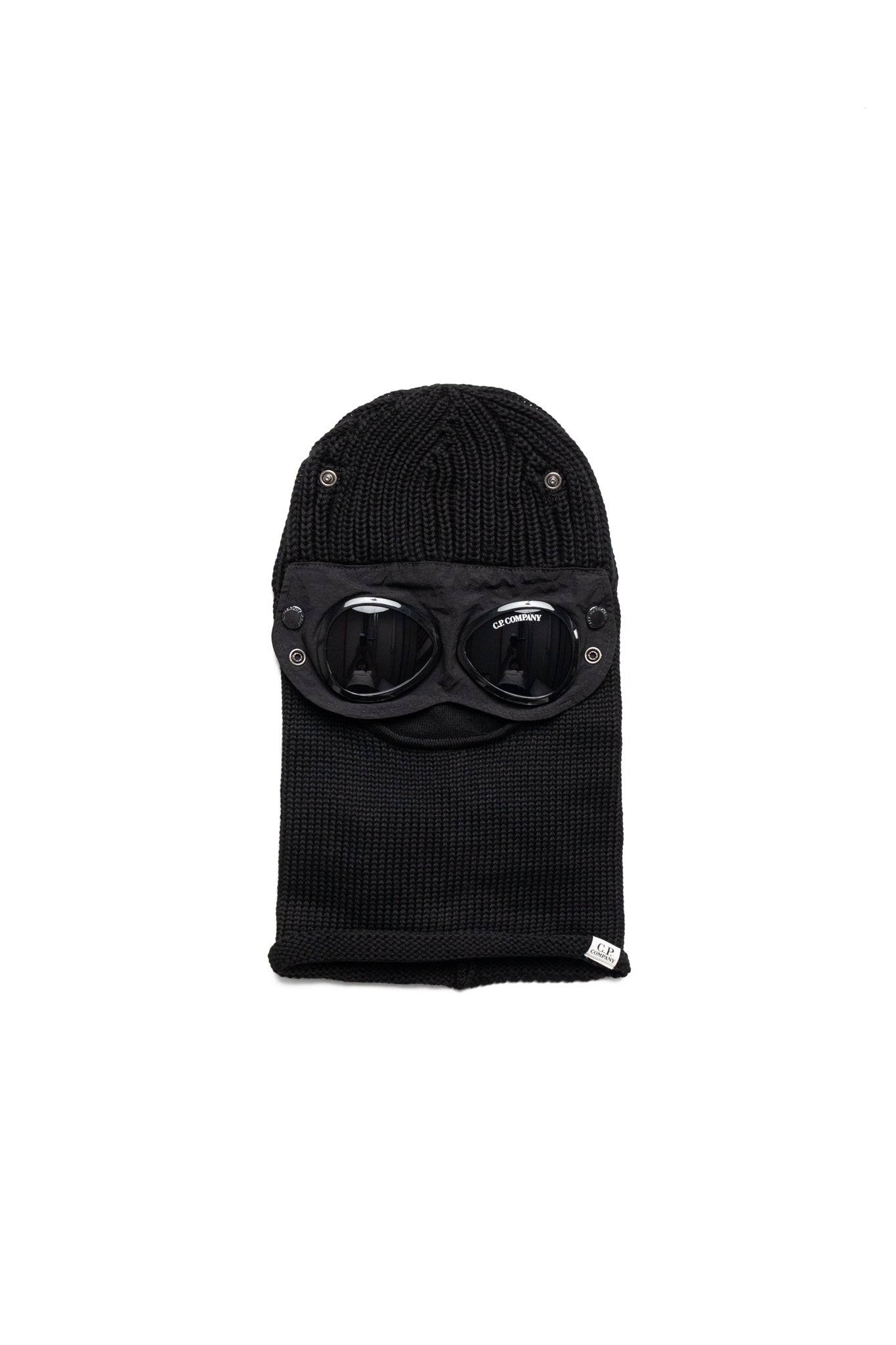 Extra Fine Merino Wool Goggle Balaclava - Black
