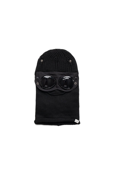 Extra Fine Merino Wool Goggle Balaclava - Black