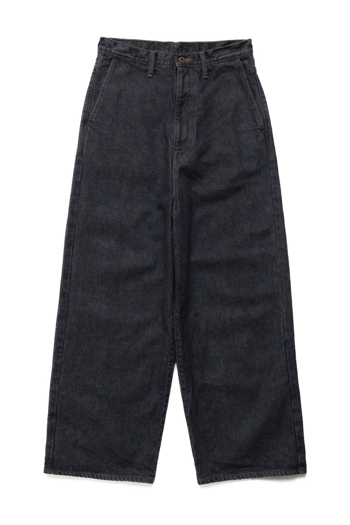 KAPITAL黒ワイドパンツ Kapital 14oz BLK Denim PORT Baggy Pants – BLUE IN GREEN SOHO