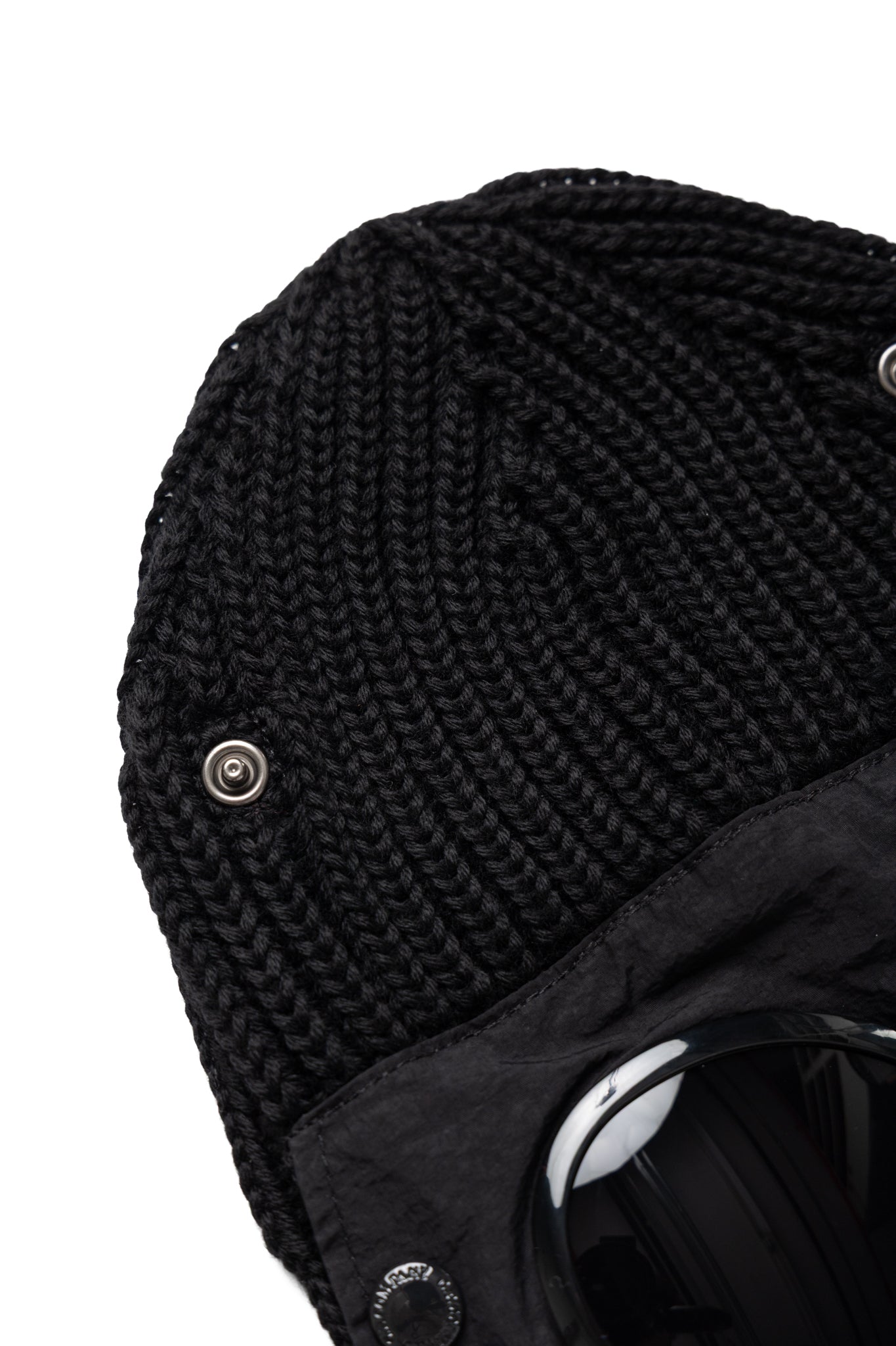 Extra Fine Merino Wool Goggle Balaclava - Black