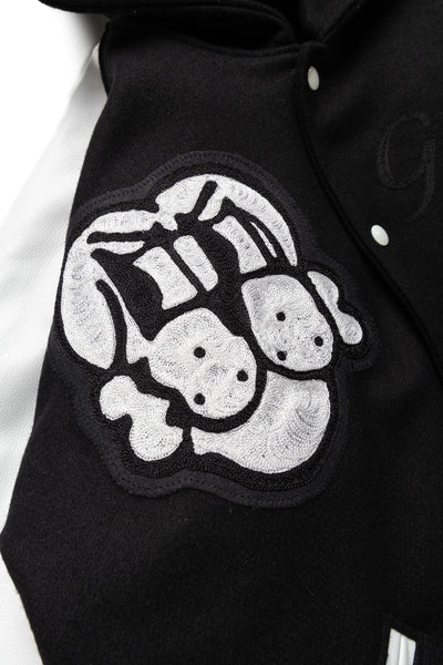 Letterman Jacket - Black/White