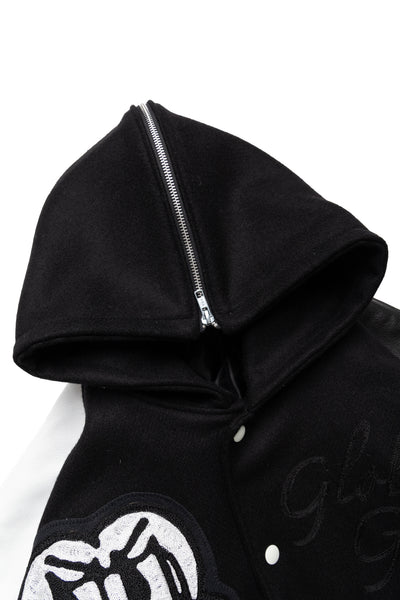 Letterman Jacket - Black/White
