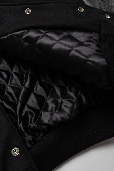 Letterman Jacket - Black/White