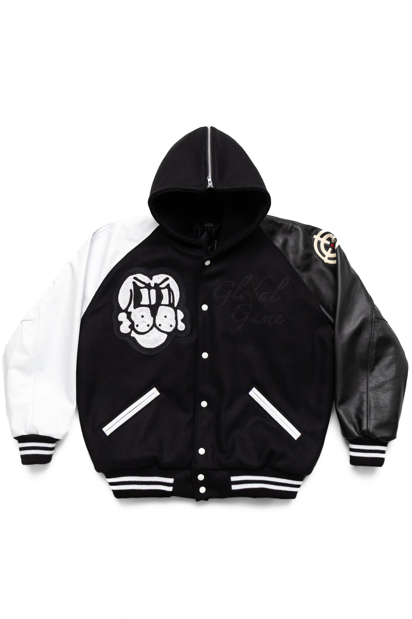 Letterman Jacket - Black/White