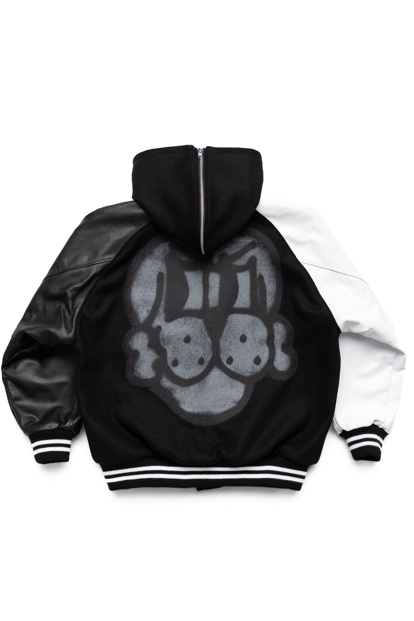 Letterman Jacket - Black/White