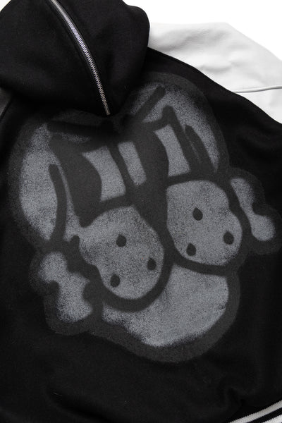 Letterman Jacket - Black/White