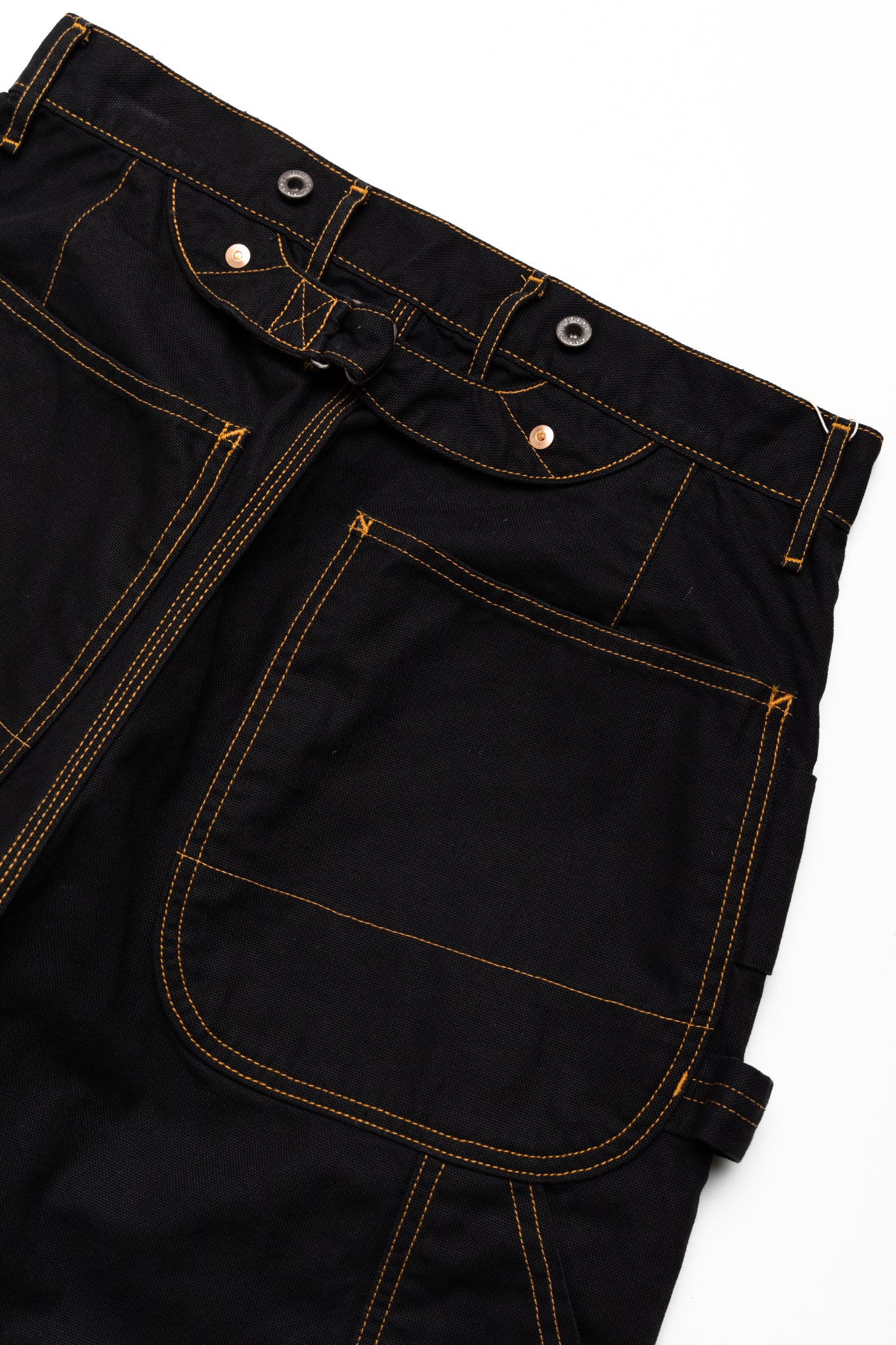 Light Canvas Wide LUMBER Pants - Black