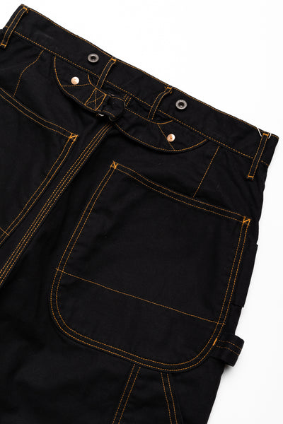 Light Canvas Wide LUMBER Pants - Black