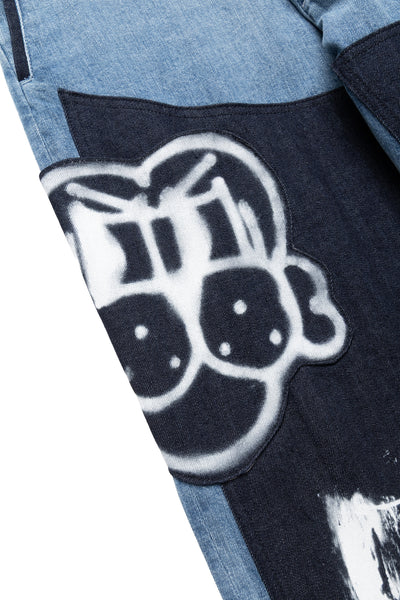 5 Pocket Denim With Chito Artworks - Indigo