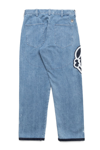 5 Pocket Denim With Chito Artworks - Indigo