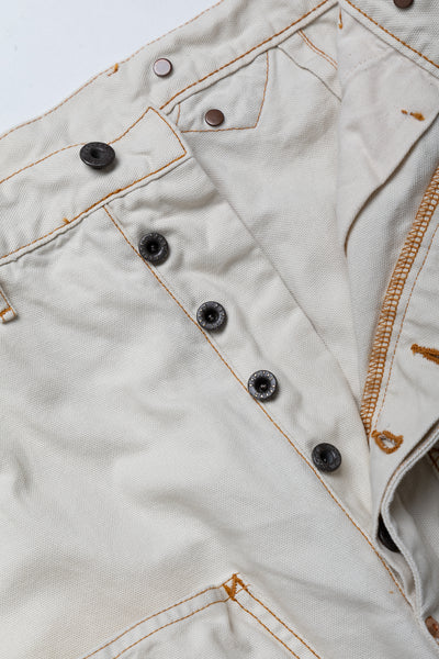 Light Canvas Wide LUMBER Pants - Ecru