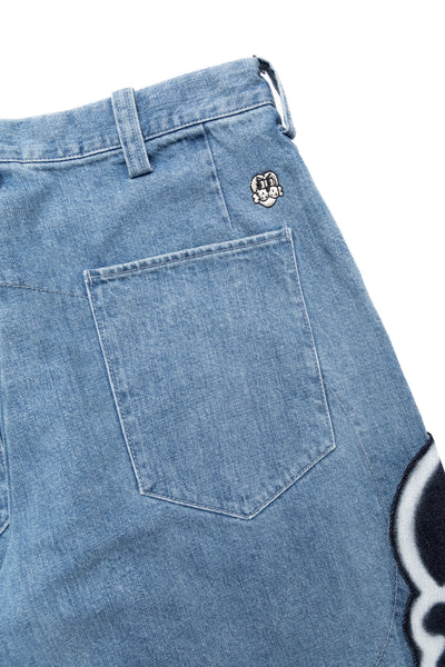 5 Pocket Denim With Chito Artworks - Indigo