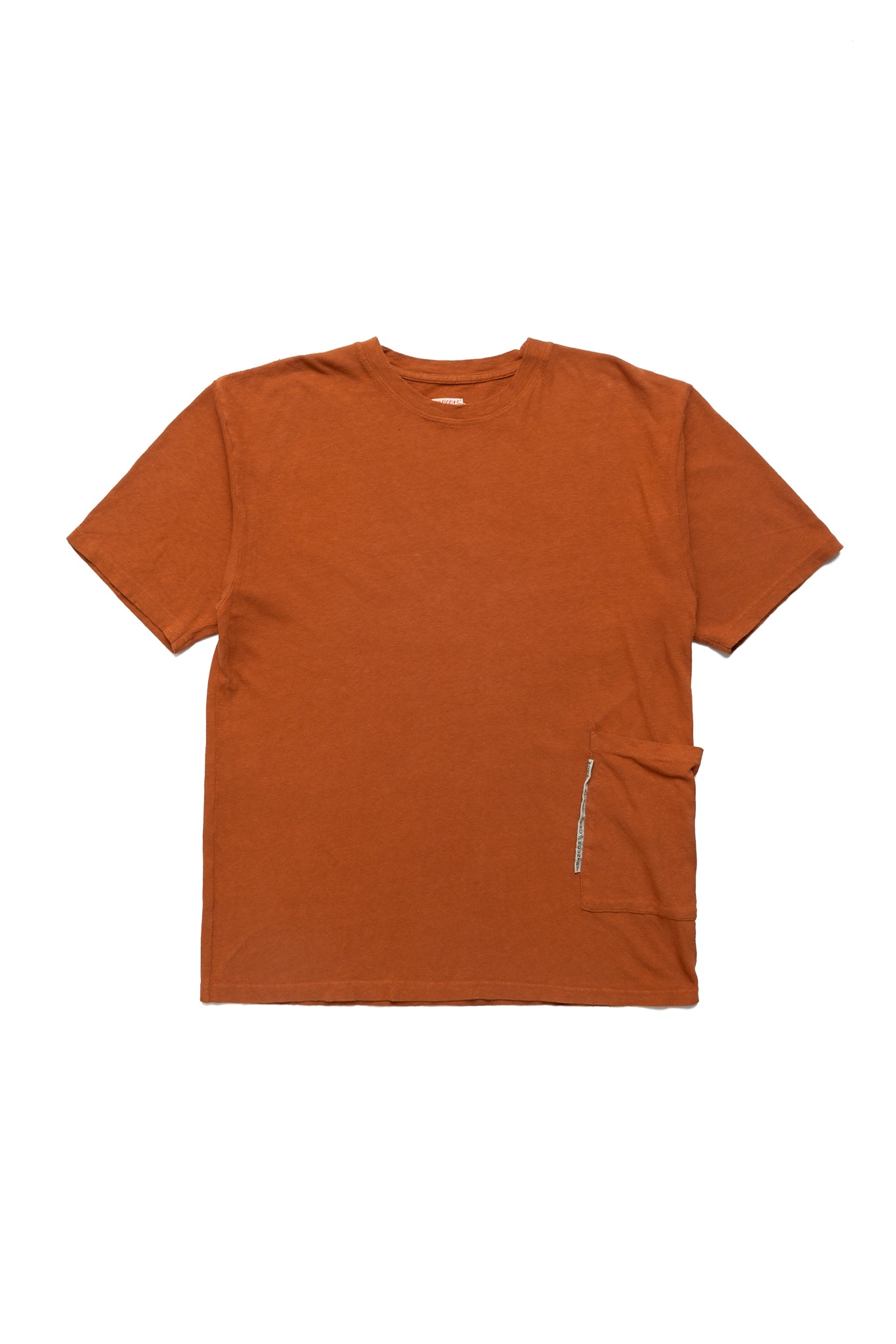 Gauze Jersey BISCUIT Pocket T - Brown