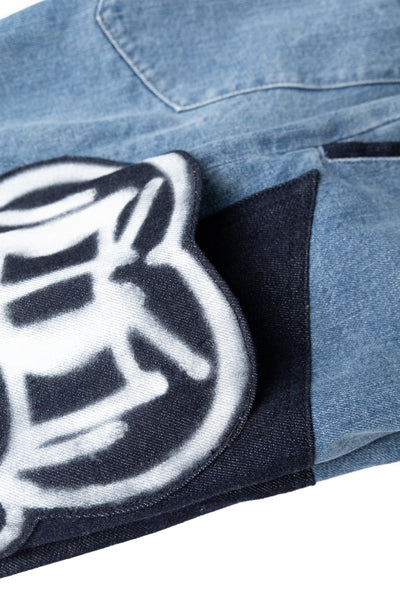5 Pocket Denim With Chito Artworks - Indigo