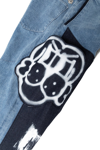 5 Pocket Denim With Chito Artworks - Indigo